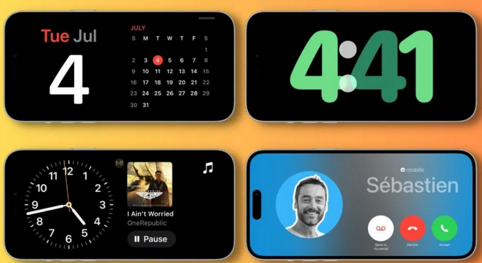 麻涌镇苹果手机维修分享iOS17横屏充电待机显示有什么好处 