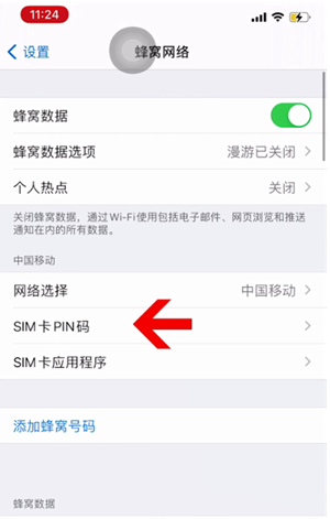 麻涌镇苹果14维修网分享如何给iPhone14的SIM卡设置密码 