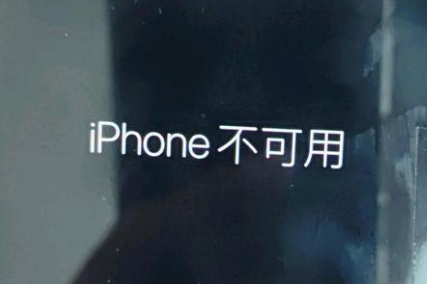 麻涌镇苹果服务网点分享锁屏界面显示“iPhone 不可用”如何解决 